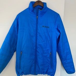 Columbia Omni-Heat blue pea coat size small